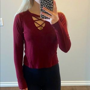 long sleeve crop